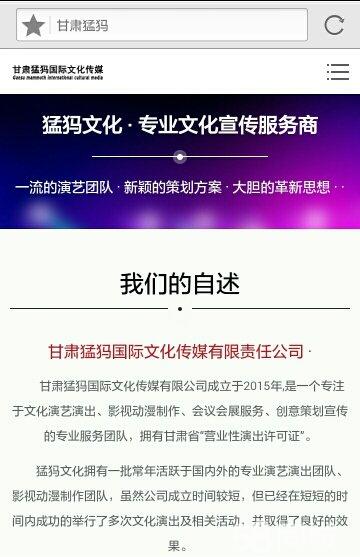 甘肅猛犸國際文化傳媒有限責任公司招聘信息 公司前景 規模 待遇怎么樣