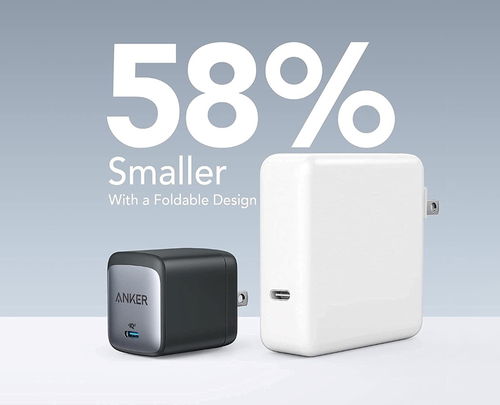 anker微型充電器產品設計可將筆記本電腦的充電磚壓縮到冰塊大小